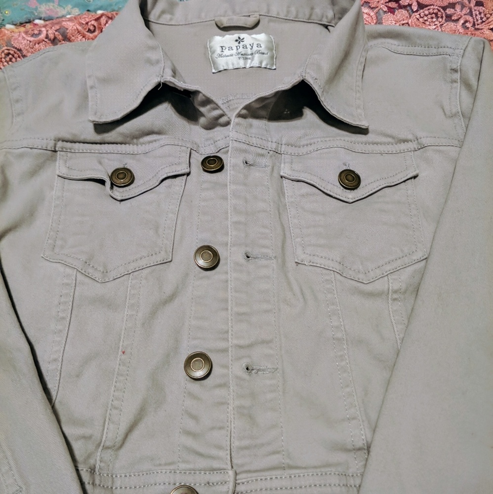 Papaya Cropped Jacket